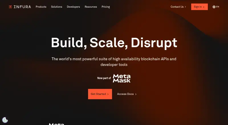 Infura's own site