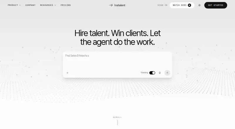 Instalent's own site