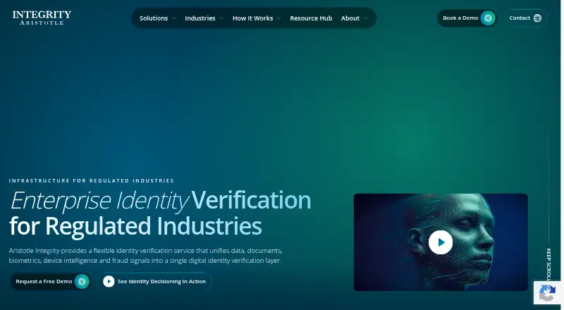 Aristotle Integrity's own site
