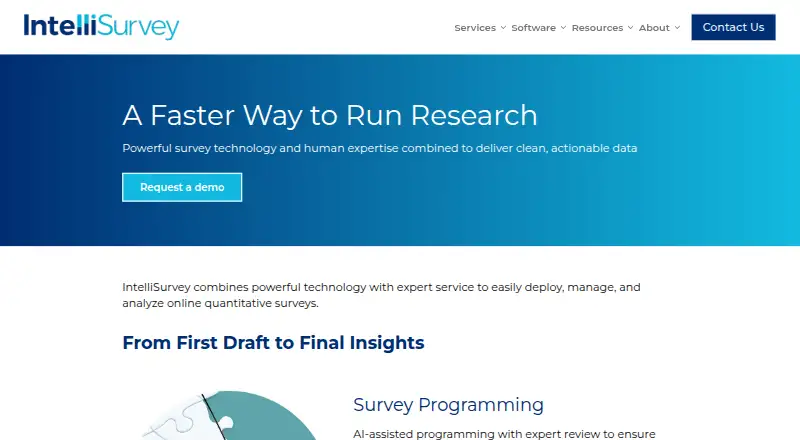 IntelliSurvey's own site