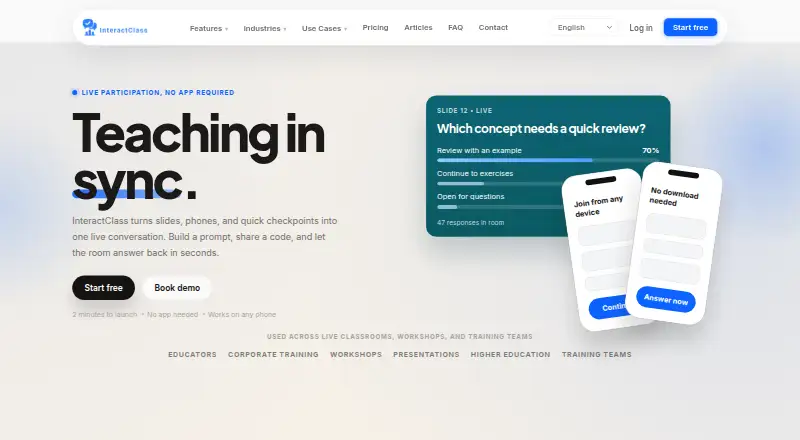 InteractClass's own site