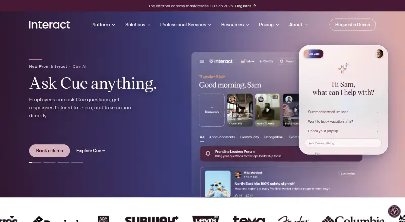 Interact's own site