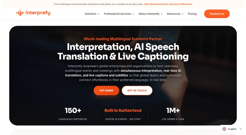 Interprefy's own site