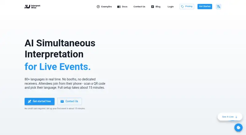 Interpretwise's own site