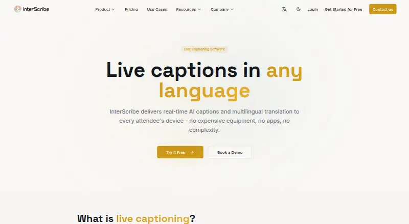 InterScribe's own site