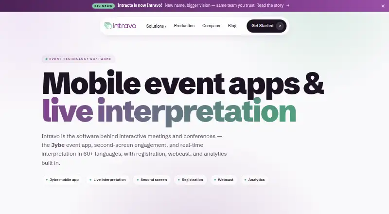 Intravo's own site