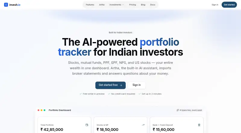 Invesh's own site