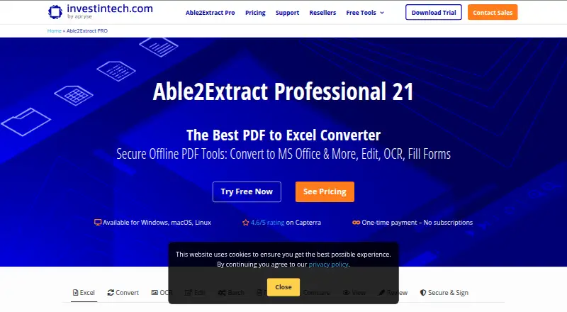 Able2Extract Professional's own site