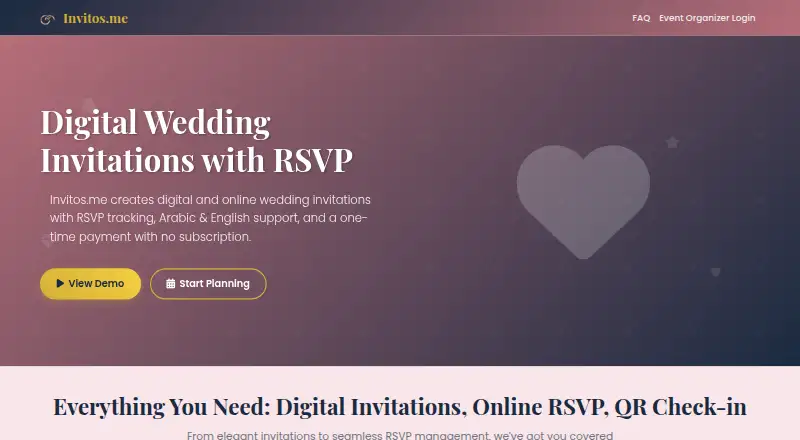 Invitos.me's own site