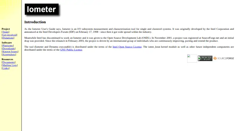 Iometer's own site