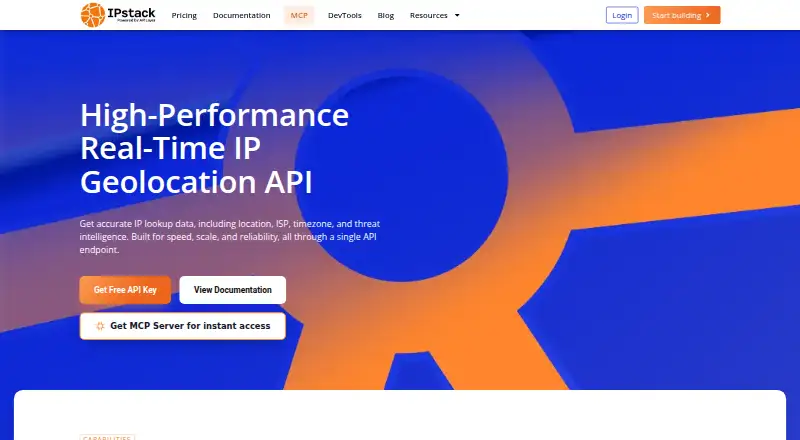 ipstack's own site