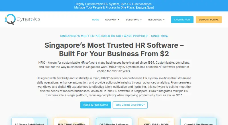 HRiQ's own site