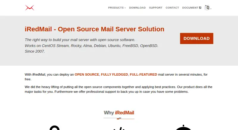 iRedMail's own site