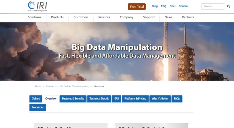 IRI CoSort's own site