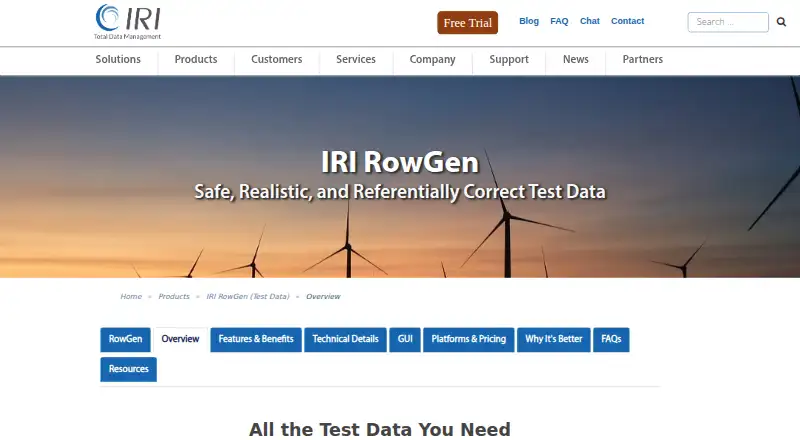 IRI RowGen's own site