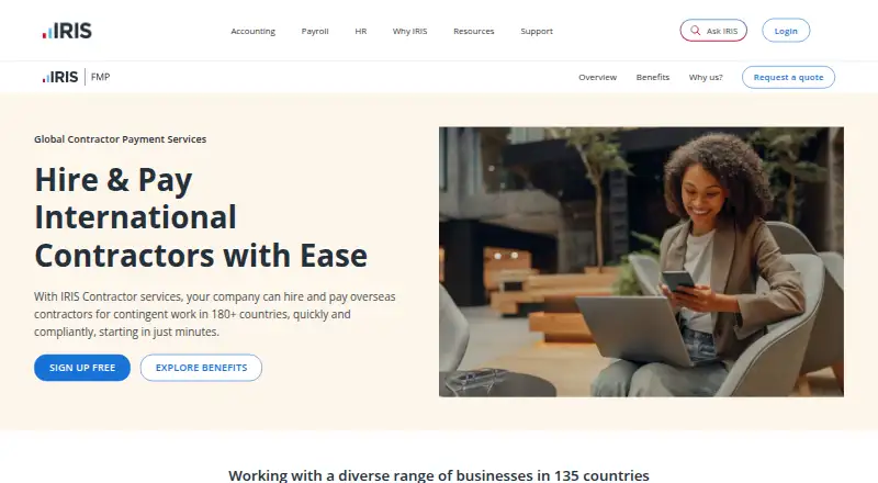 IRIS Contractor's own site