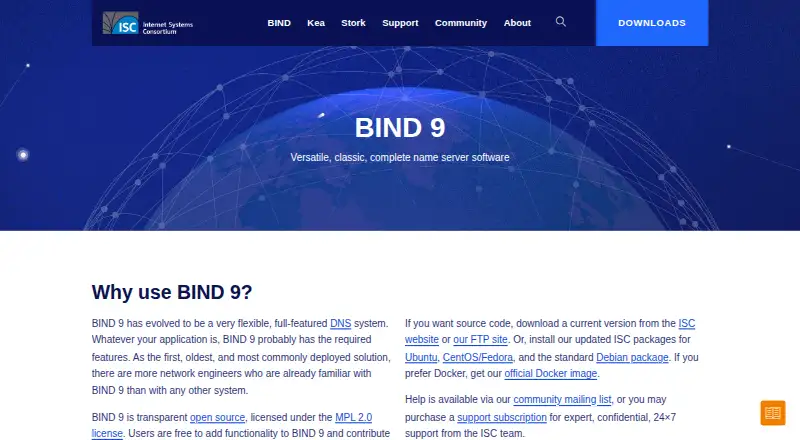 BIND 9's own site
