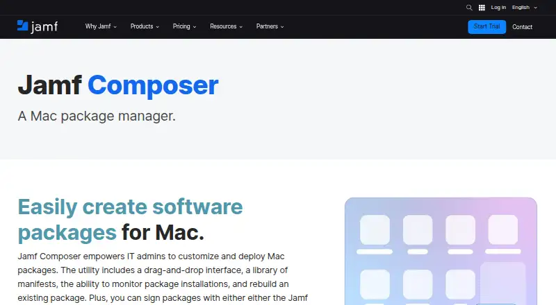 Jamf Composer's own site