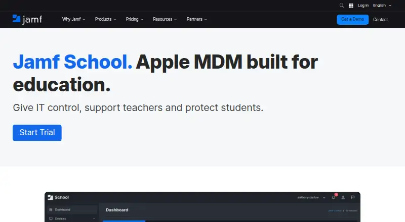 Jamf School's own site