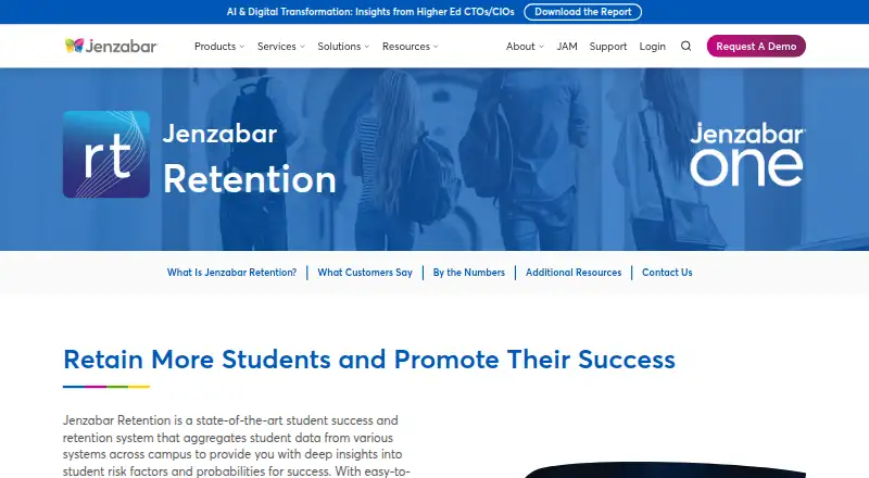 Jenzabar Retention's own site