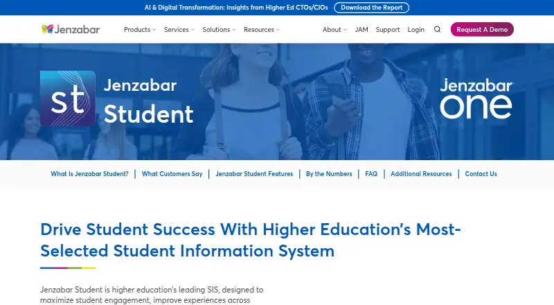 Jenzabar Student's own site