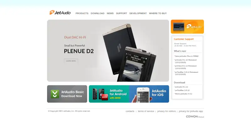 jetAudio's own site