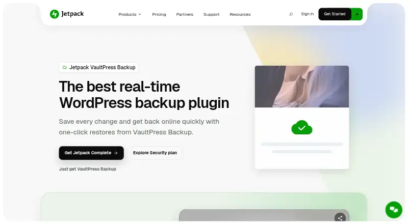 Jetpack VaultPress Backup's own site