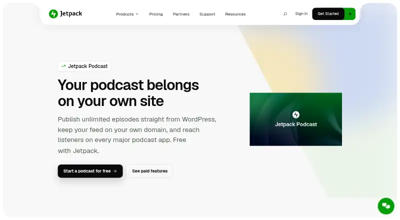 Jetpack Podcast's own site