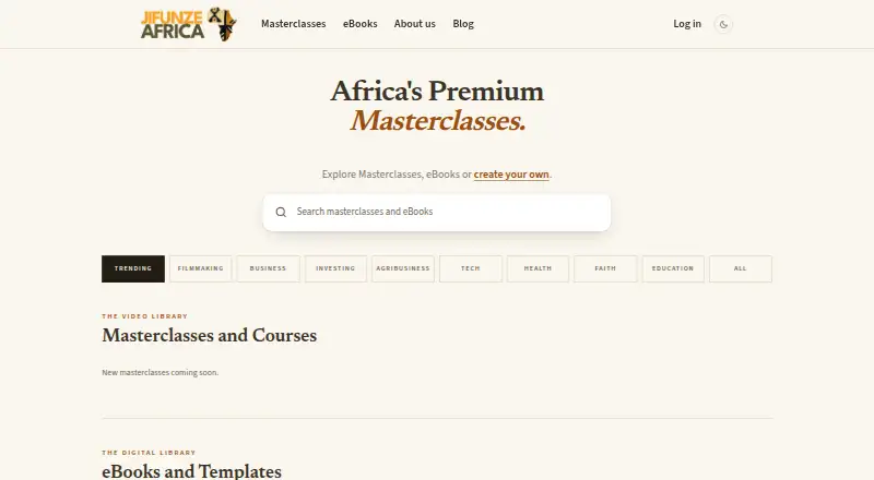 Jifunze Africa's own site