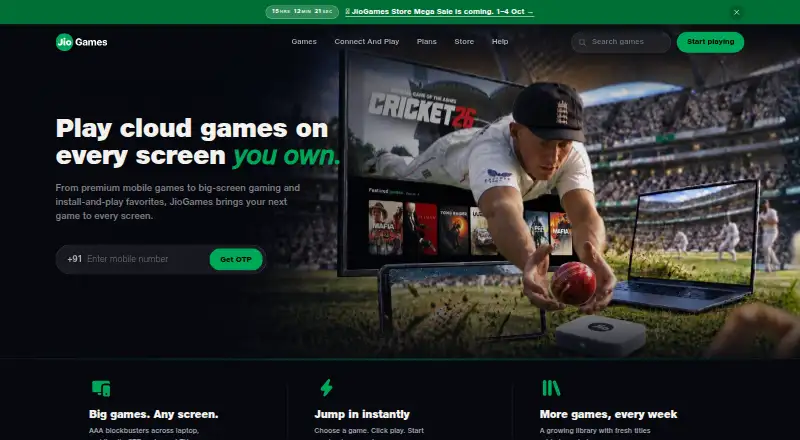 JioGames's own site