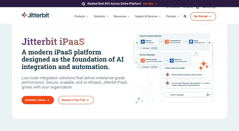 Jitterbit iPaaS's own site