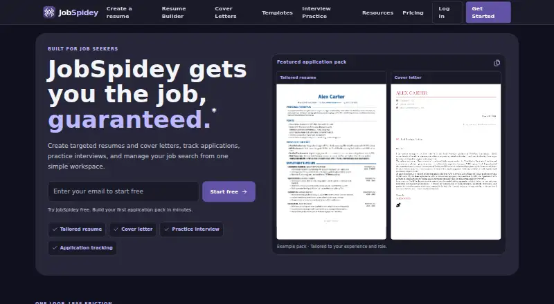 JobSpidey's own site