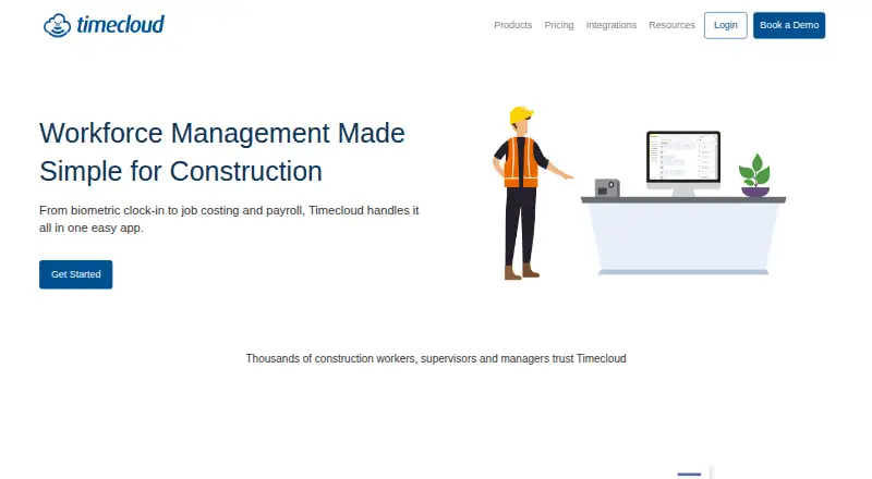 Timecloud's own site