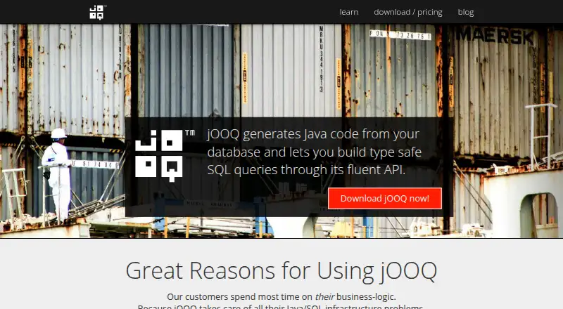 jOOQ's own site