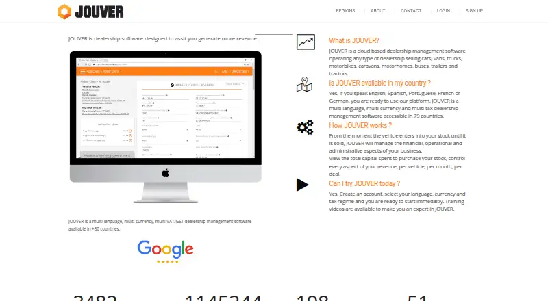 Jouver's own site
