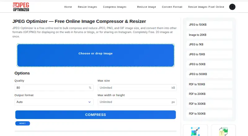 JPEG-Optimizer's own site