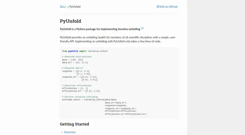 PyUnfold's own site