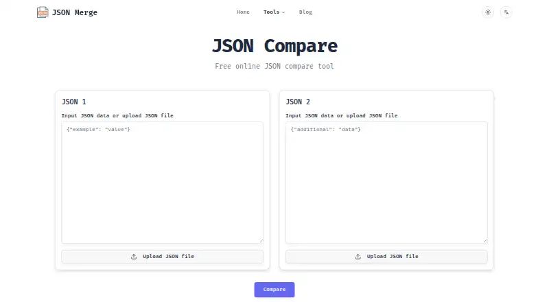 JSON Compare's own site