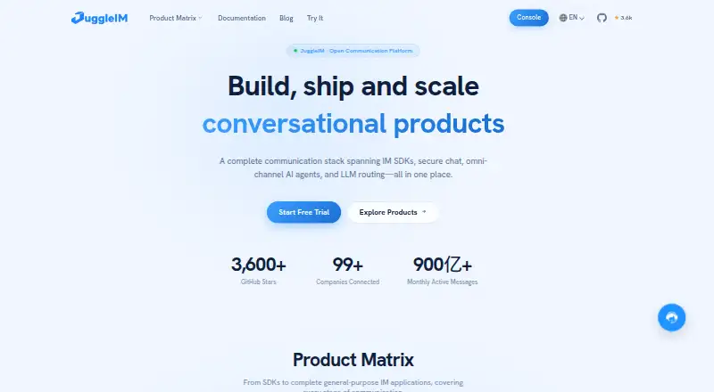 JuggleIM's own site
