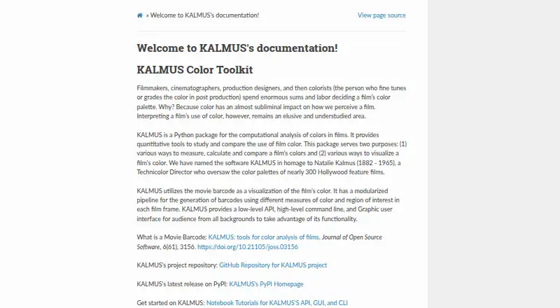 KALMUS's own site