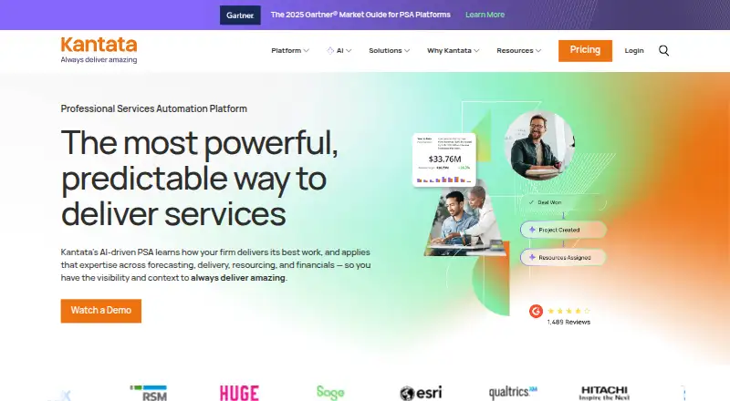The Kantata homepage