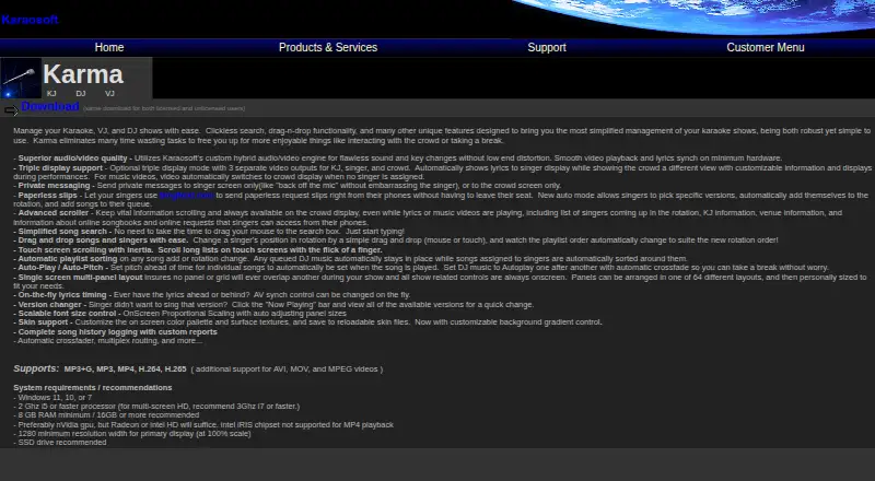 Karma's own site