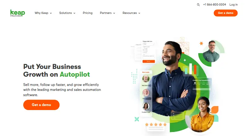 Keap's own site
