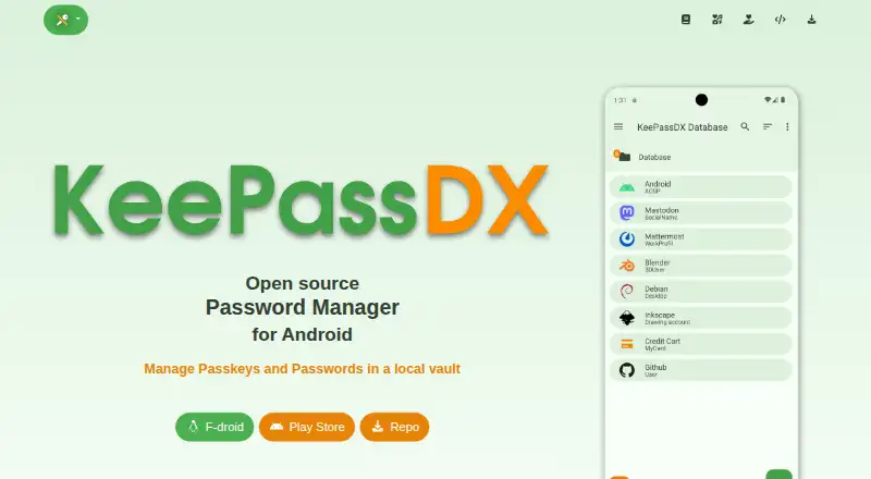 KeePassDX's own site