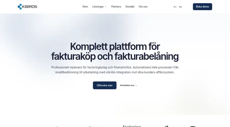 Keeros Online Factoring's own site