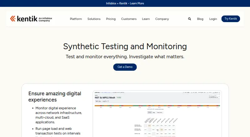 Kentik Synthetics's own site