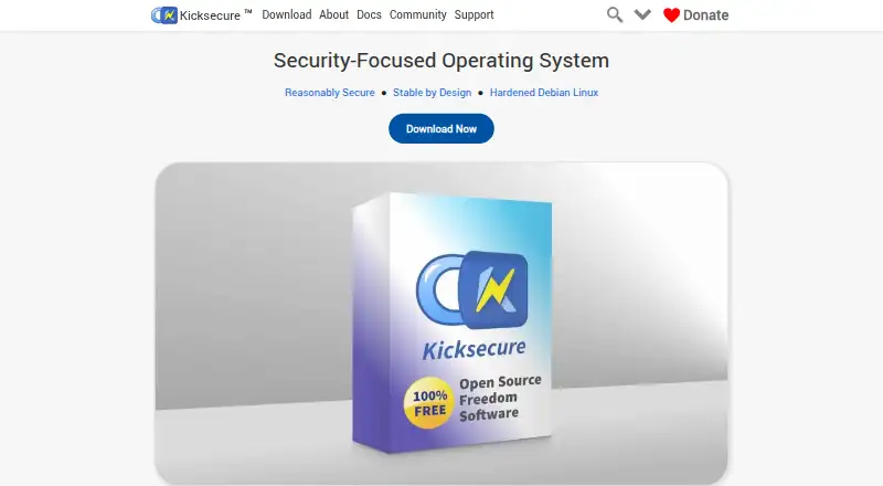 Kicksecure's own site