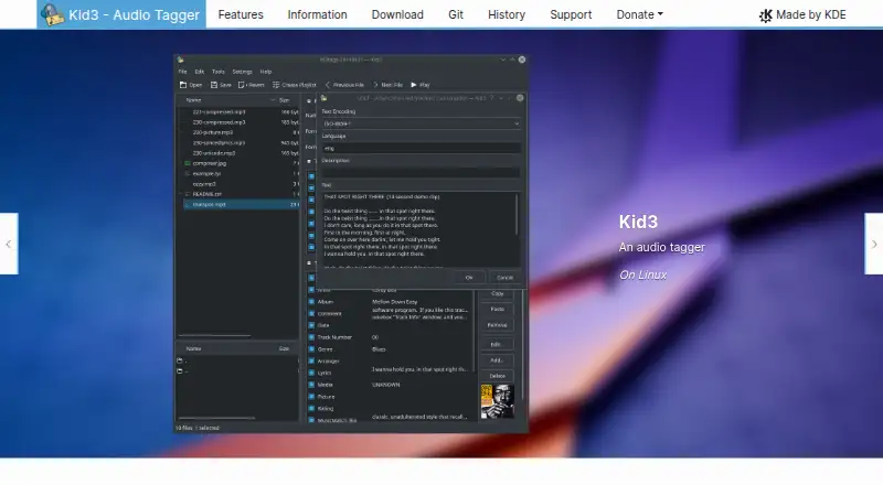 Kid3's own site