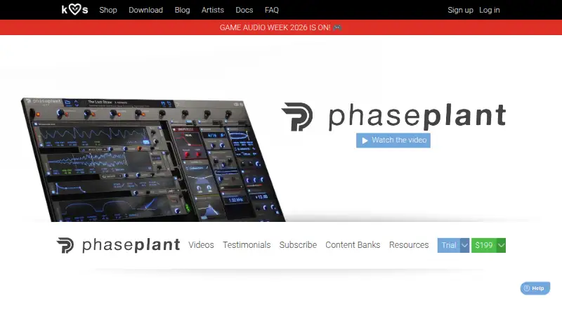Phase Plant's own site