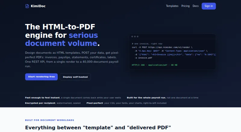 KimiDoc's own site